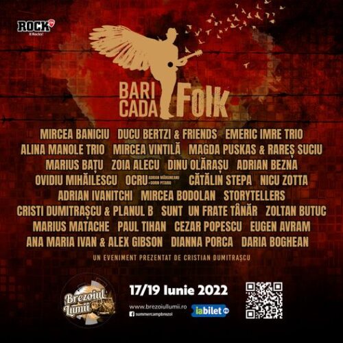Video/BARIKADA FOLK 2022. Cel mai mare festival de folk din România. Live Music Summer Camp Brezoi
