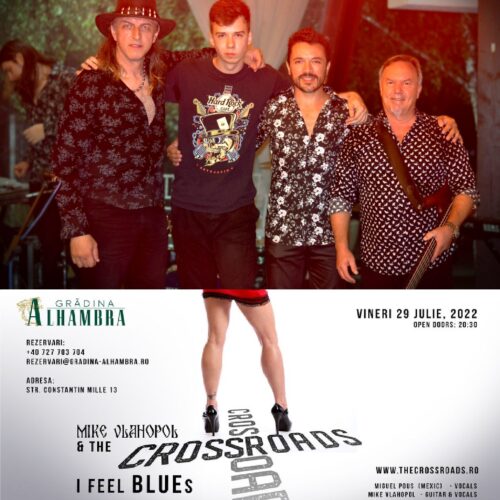 Video/Mike Vlahopol & The Crossroads în concert la Grădina Alhambra. ”I Feel Blues”