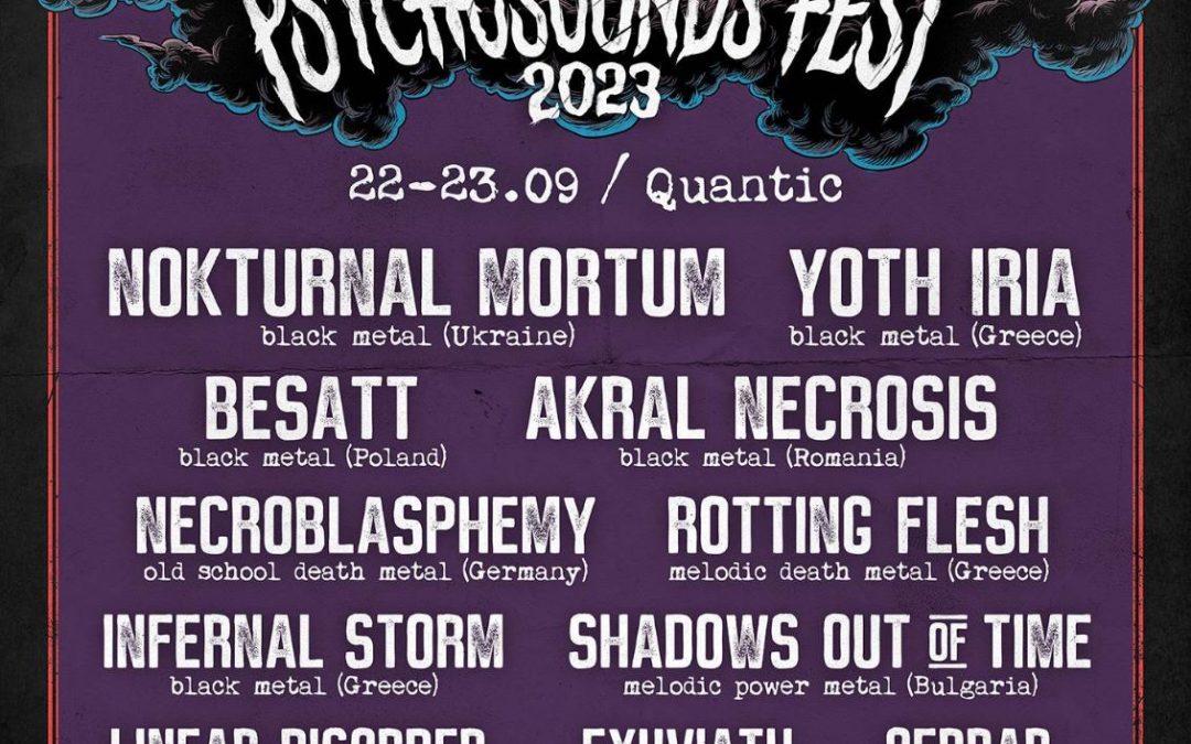 Psychosounds Fest 2023. La Quantic. Contacte Culturale va fi Partener Media